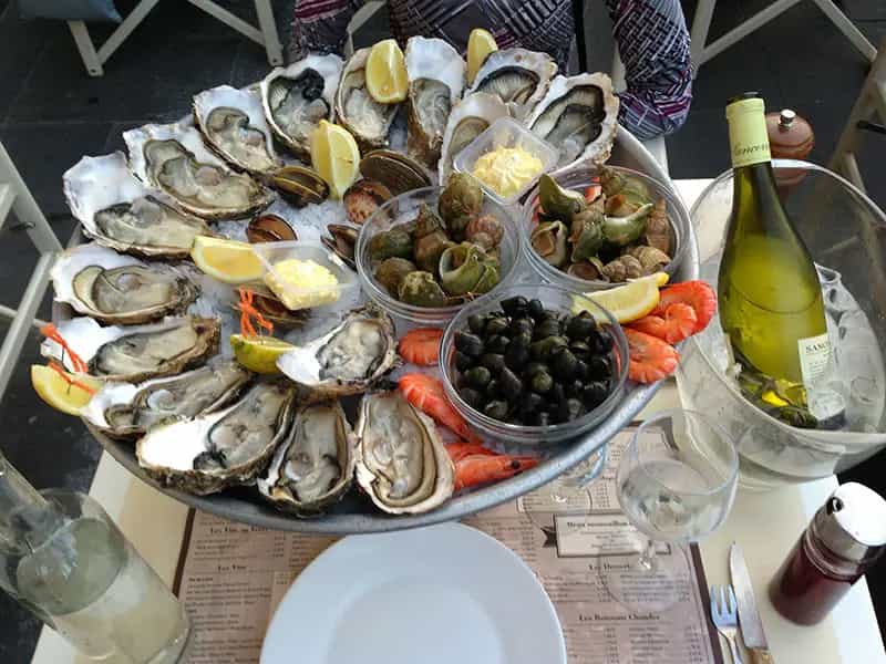 vino e ostriche