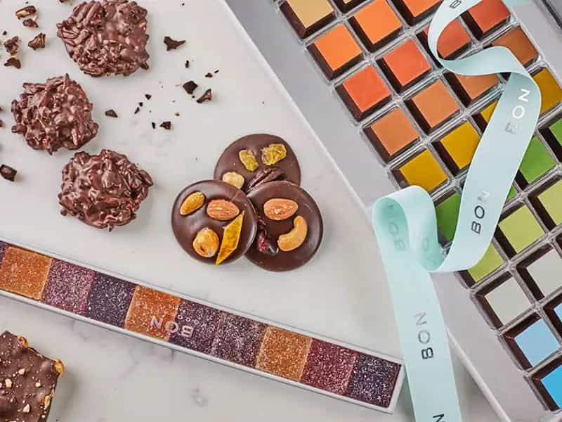 cioccolato vegan colorato arcobaleno