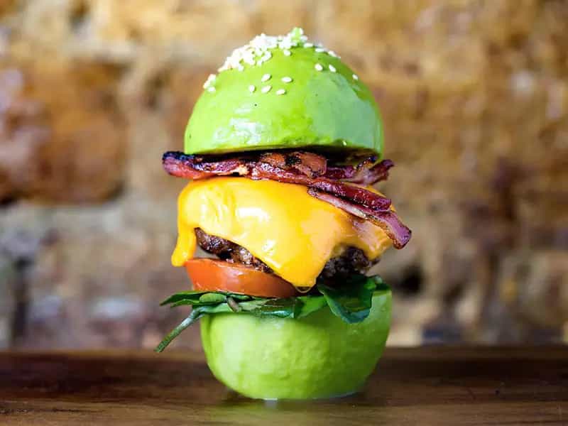 Avo Bun Burger