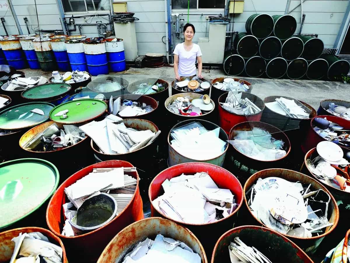 giappone riciclare rifiuti zero